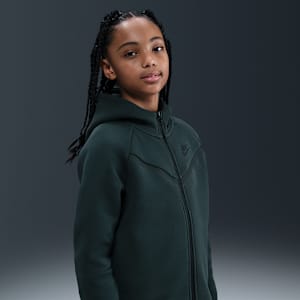 Nike Sportswear Tech Fleece Girls' Full-Zip Hoodie. Nike CA